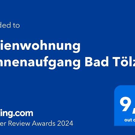 Ferienwohnung Sonnenaufgang Bad Toelz Экстерьер фото